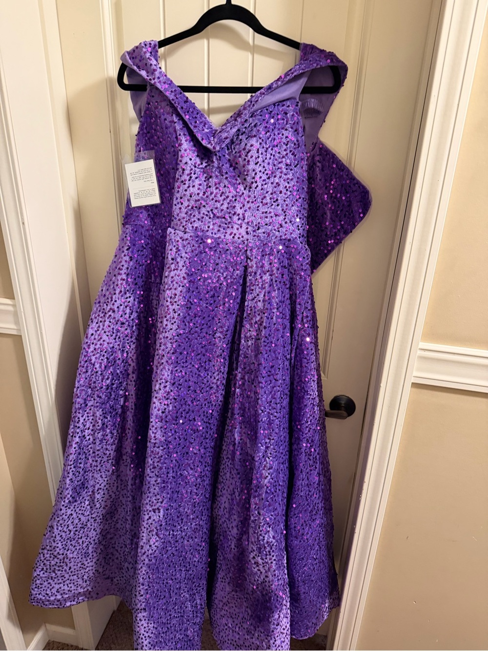 Sparkle Purple Sequin Prom Dress